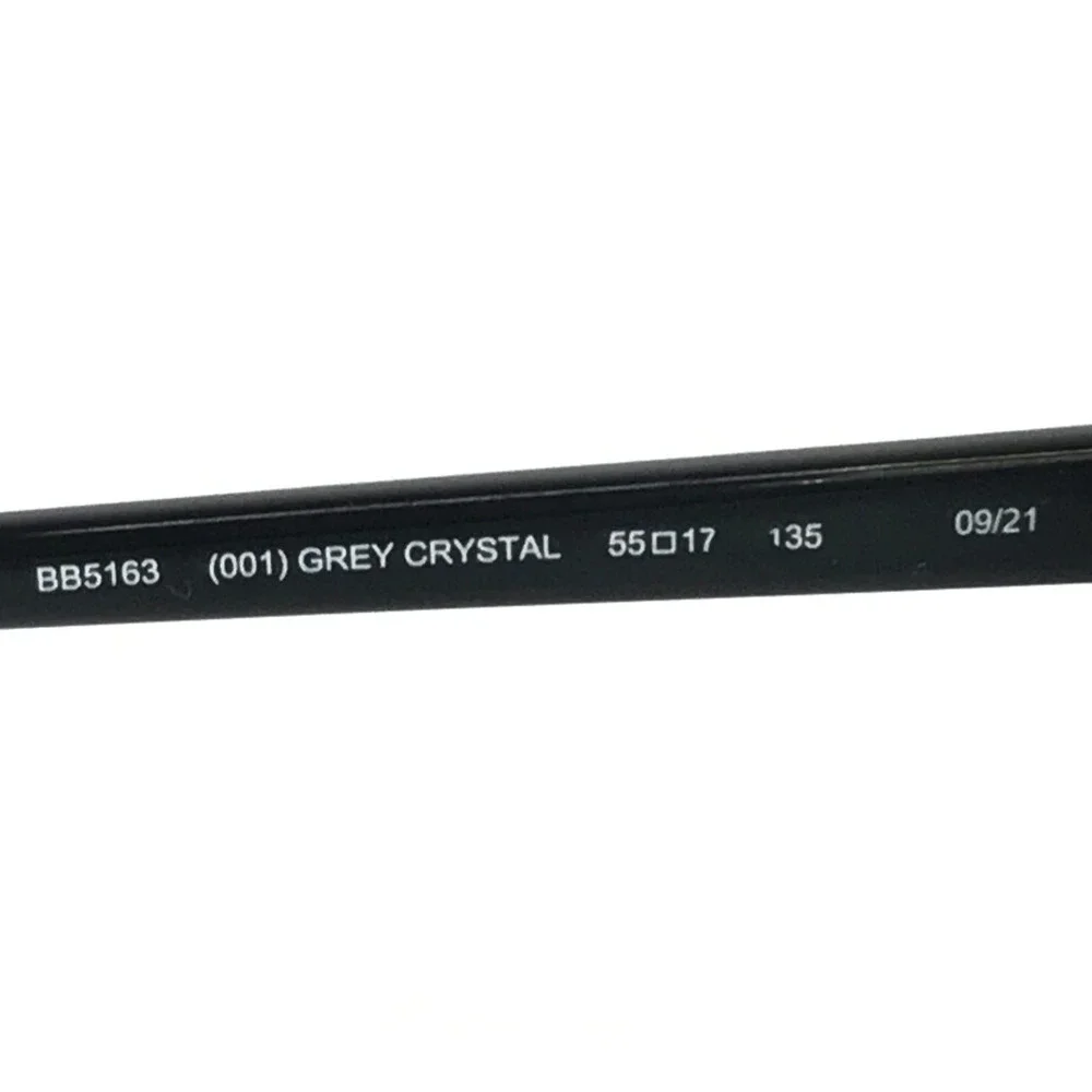 Bebe Eyeglasses Frames BB5163 001 GREY CRYSTAL Black Cat Eye Full Rim 55-17-135